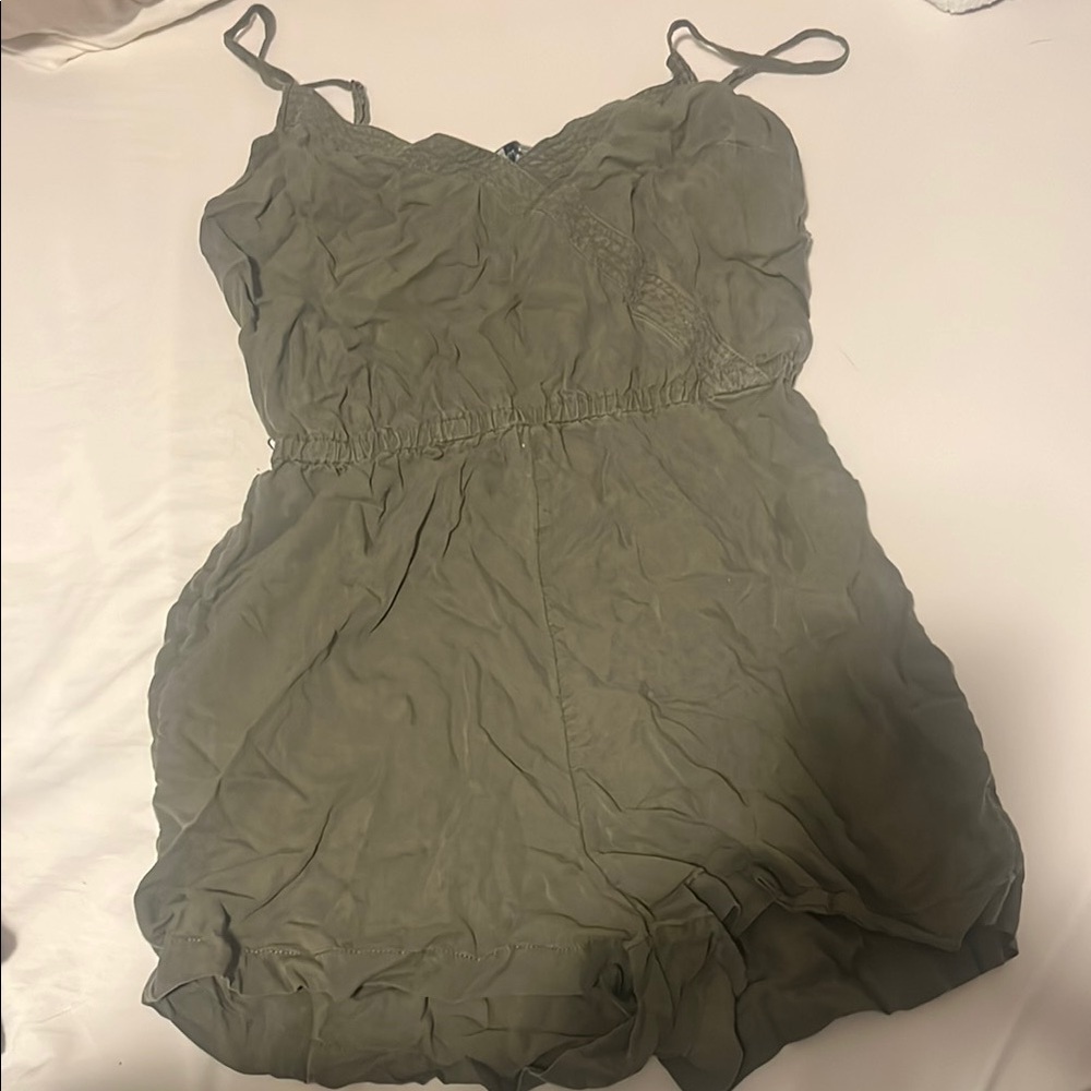 Abercrombie and fitch Olive Green Romper